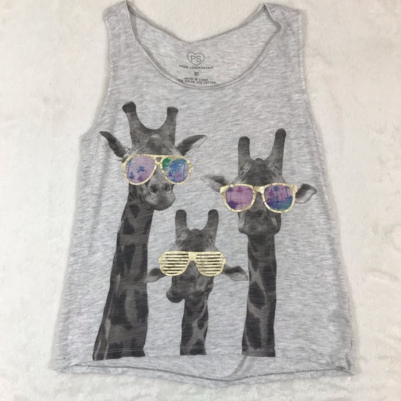 PS Aeropostale Other - PS Aeropostale Gray Giraffe sunglasses tank top